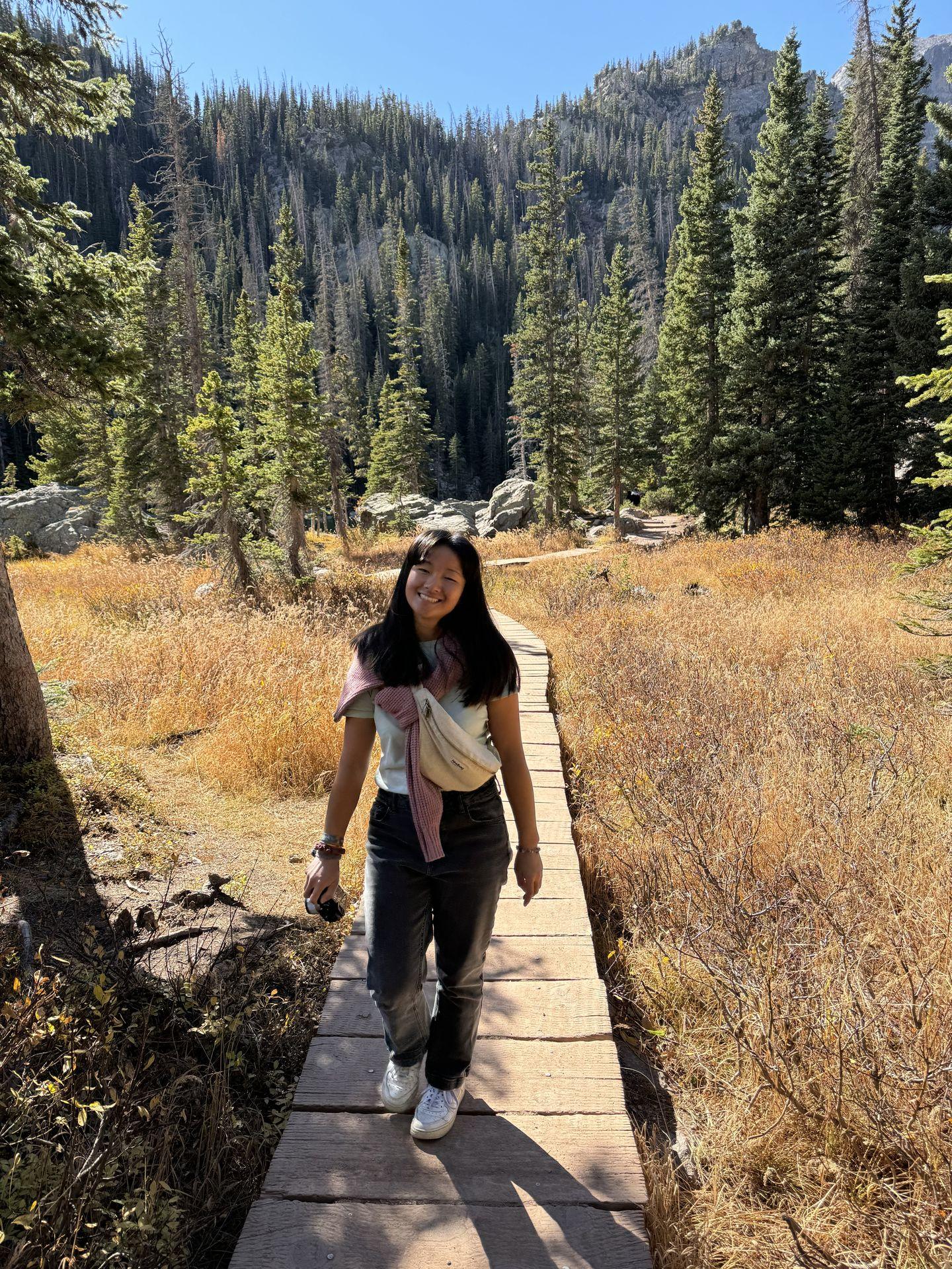 Randonnée Trail NP Rocky Moutains USA