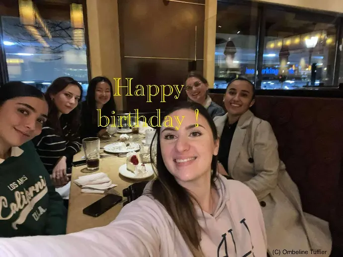 amis friends anniversaire restaurant