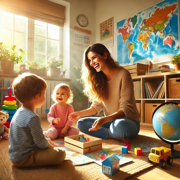 aupair jouer enfants